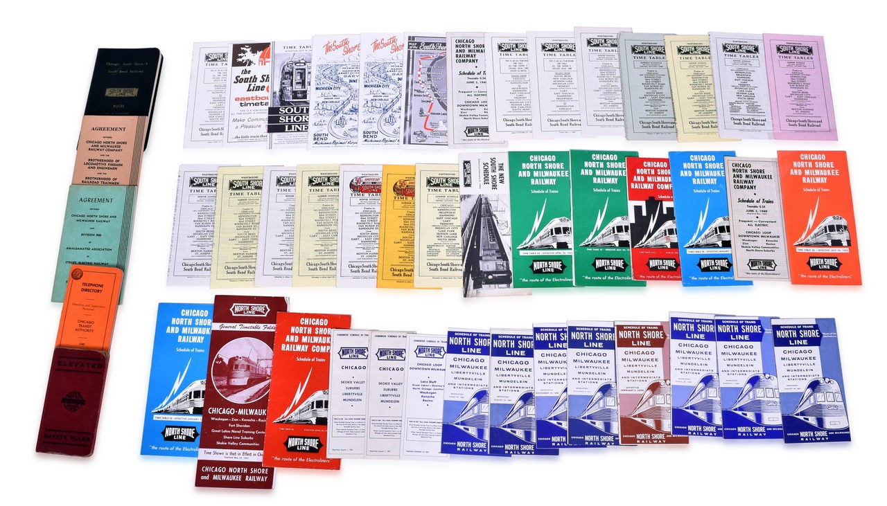 4109 - Chicago Commuter Railroad Paper - North Shore, South Shore, Chicago Elevated Railways, etc. thumbnail