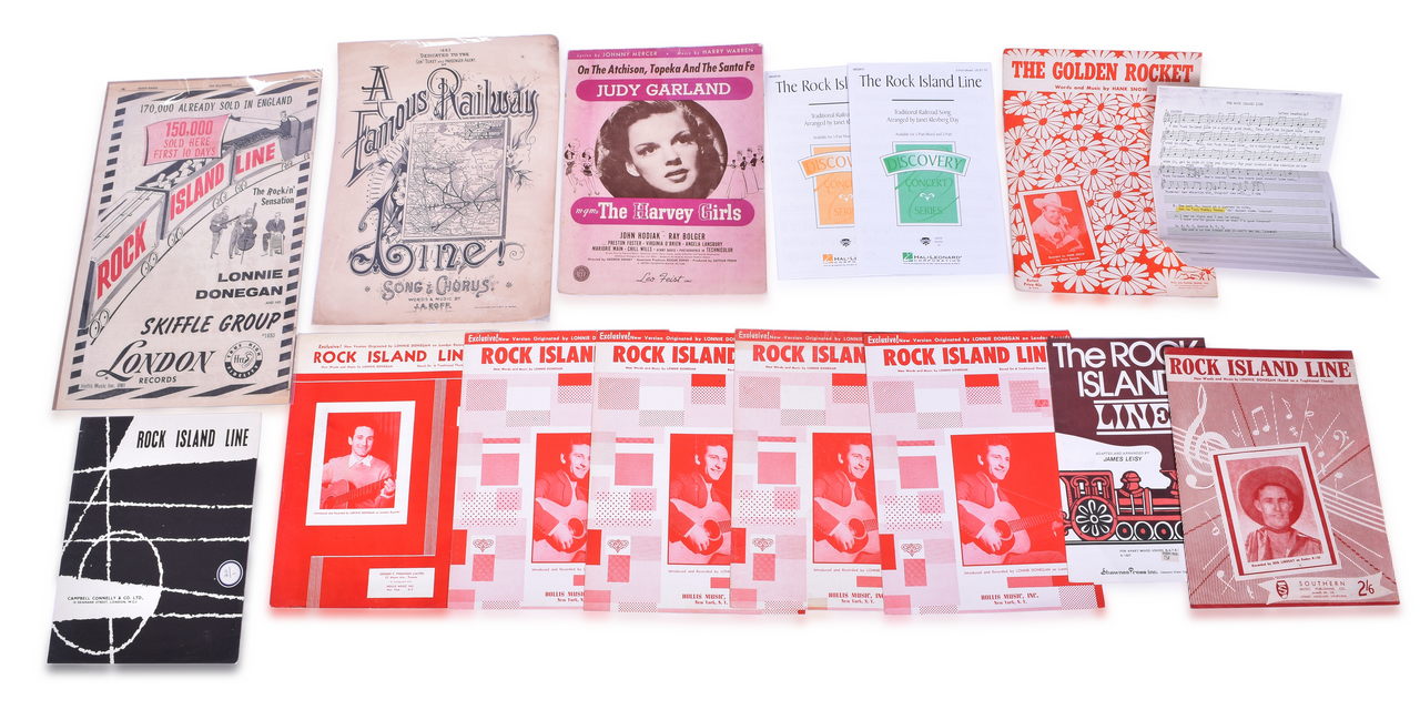 4133 - 15 Rock Island Railroad Sheet Music and Advertisement - 1883, Early to Mid-1900's thumbnail