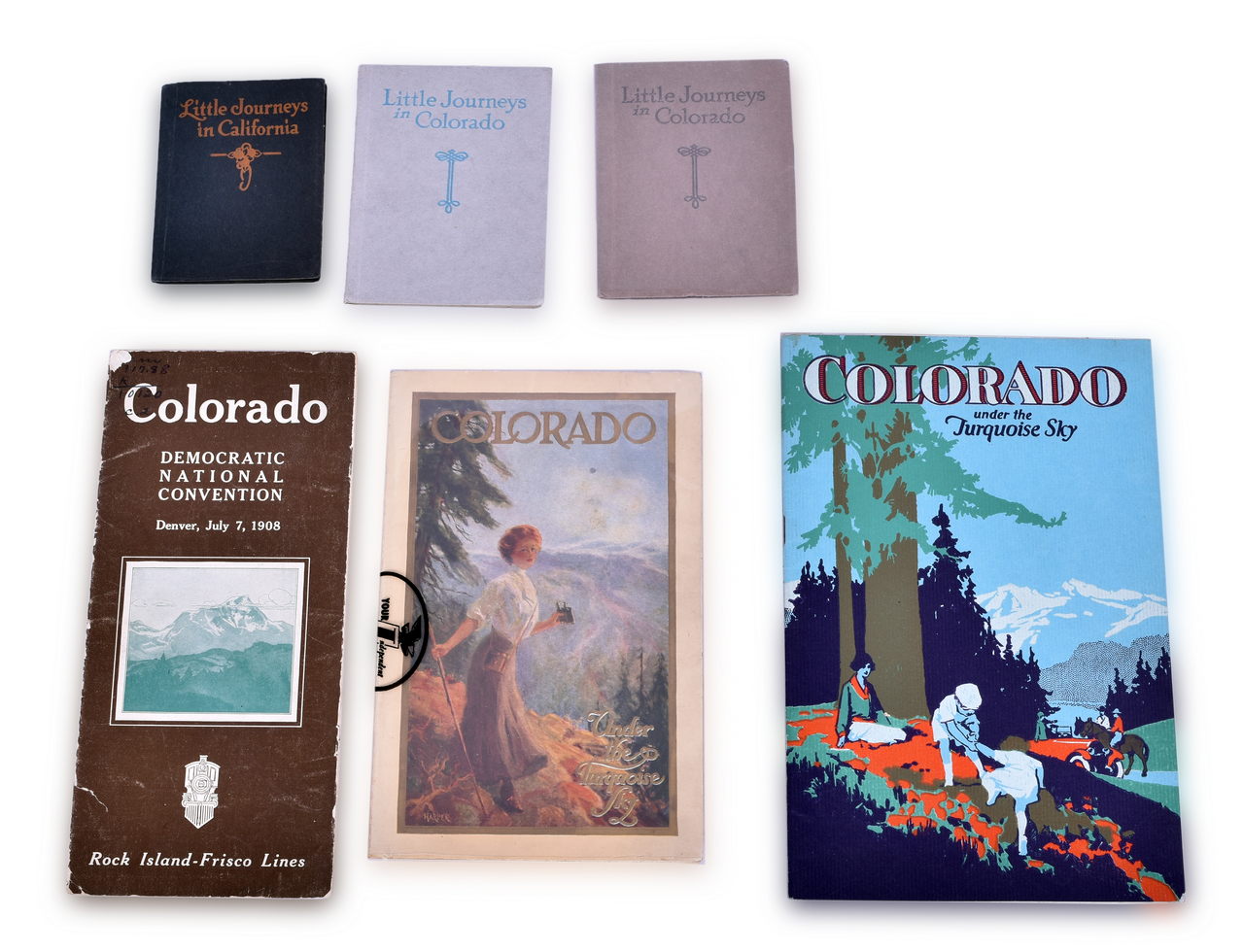 4138 - 6 Rock Island Railroad Colorado Travel Booklets - Early 1900's thumbnail