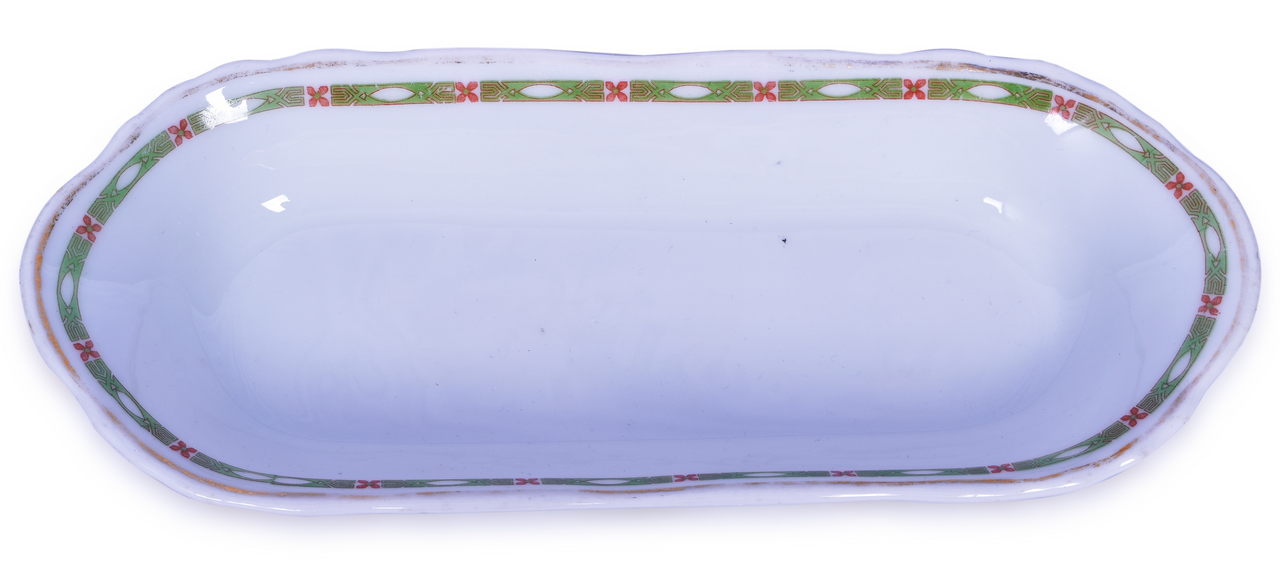 4143 - New York Central Vanderbilt Oval Celery Dish 10 3/8