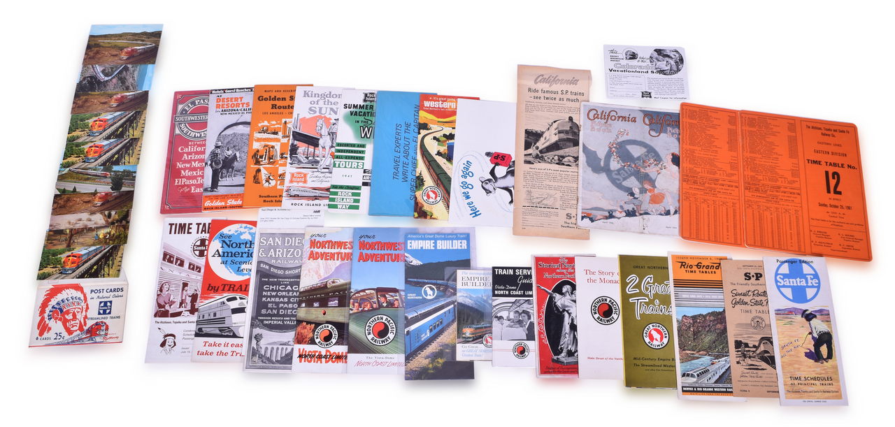 4162 - 28 Rock Island & South Pacific Railroad Western Travel Brochures, Timetables, Advertisements - 1900's to 1980's thumbnail