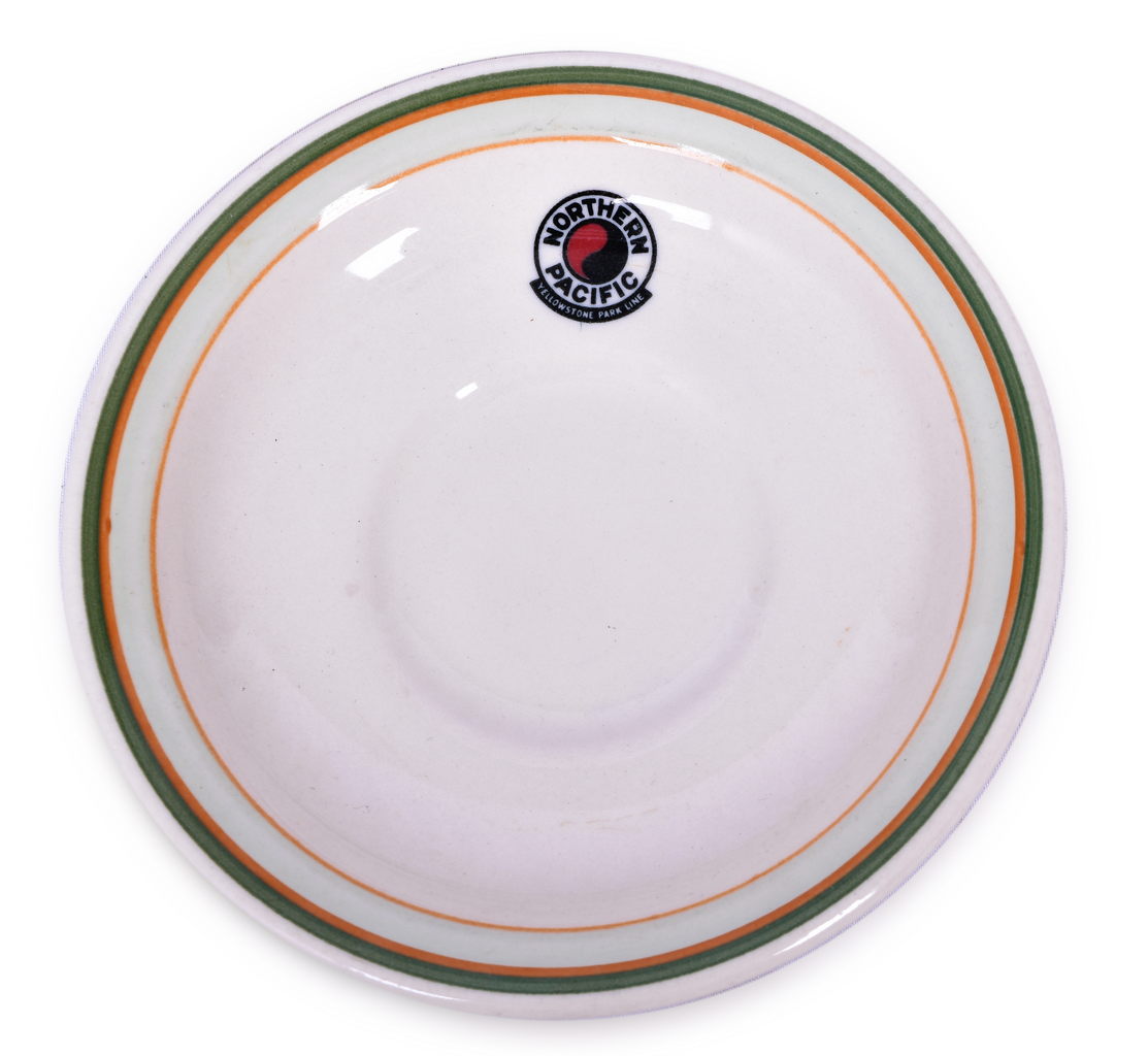 4179 - Northern Pacific Railroad Monad Pattern China Saucer 5 3/8