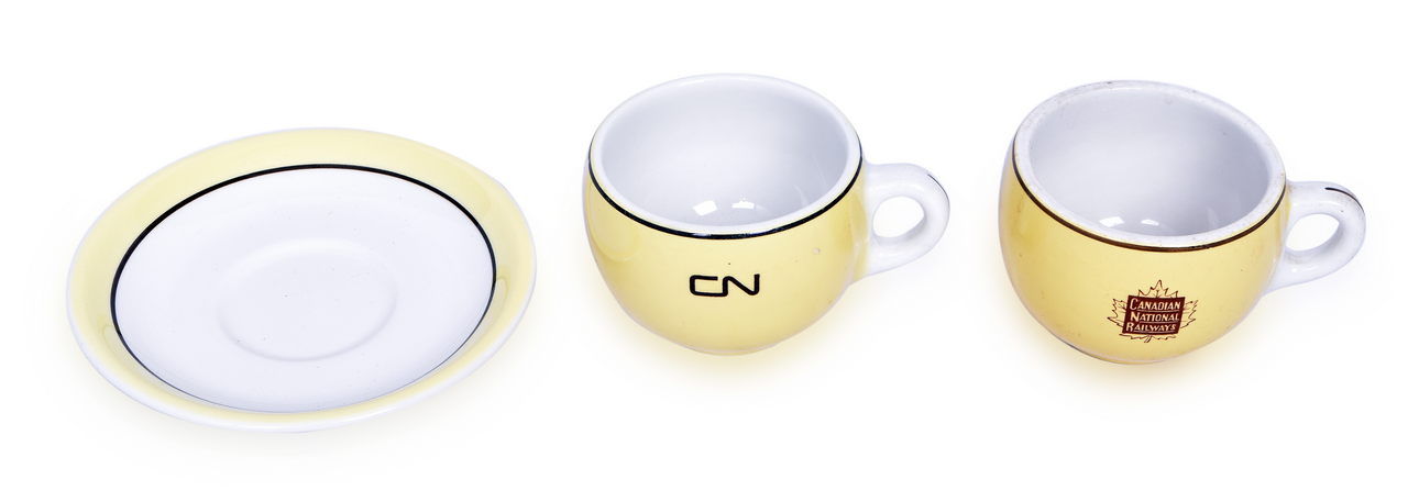 4191 - Canadian National Railroad China Continental Coffee Cups and Saucer thumbnail