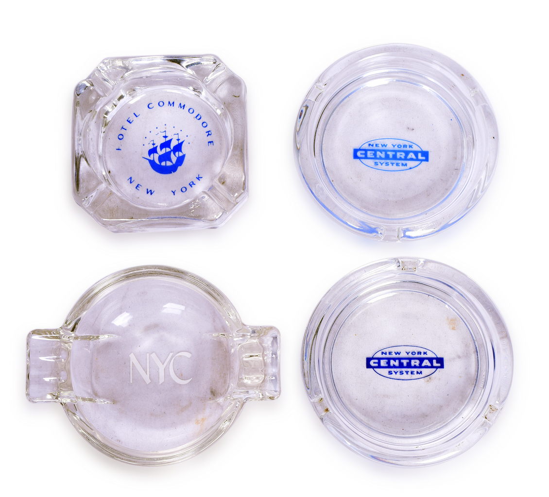 4197 - 4 New York Central Railroad Glass Ash Trays thumbnail