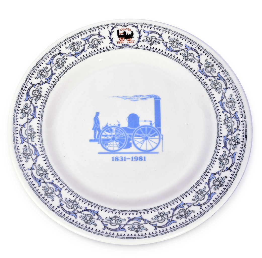 4221 - Mohawk & Hudson Railroad Dewitt Clinton Sesquicentennial Plate 1981 10 1/14