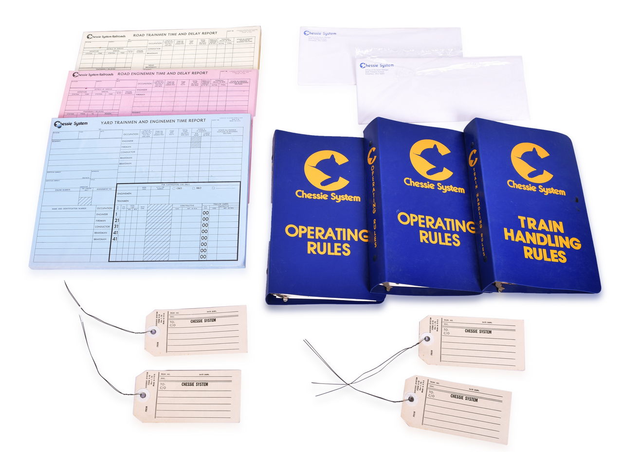 4238 - Chessie System Railroad Paper and Rules Book Lot thumbnail