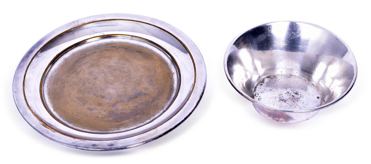 4243 - Pullman International Silver Tray and Finger Bowl thumbnail