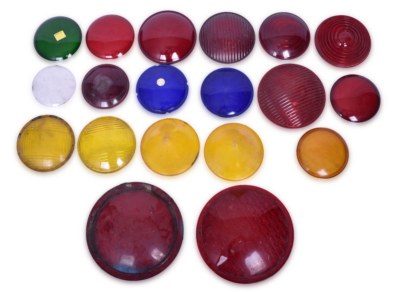 4276 - 17 Glass and Plastic Railroad Signal Lenses - Includes PL-1 / -2 Signal Lenses thumbnail