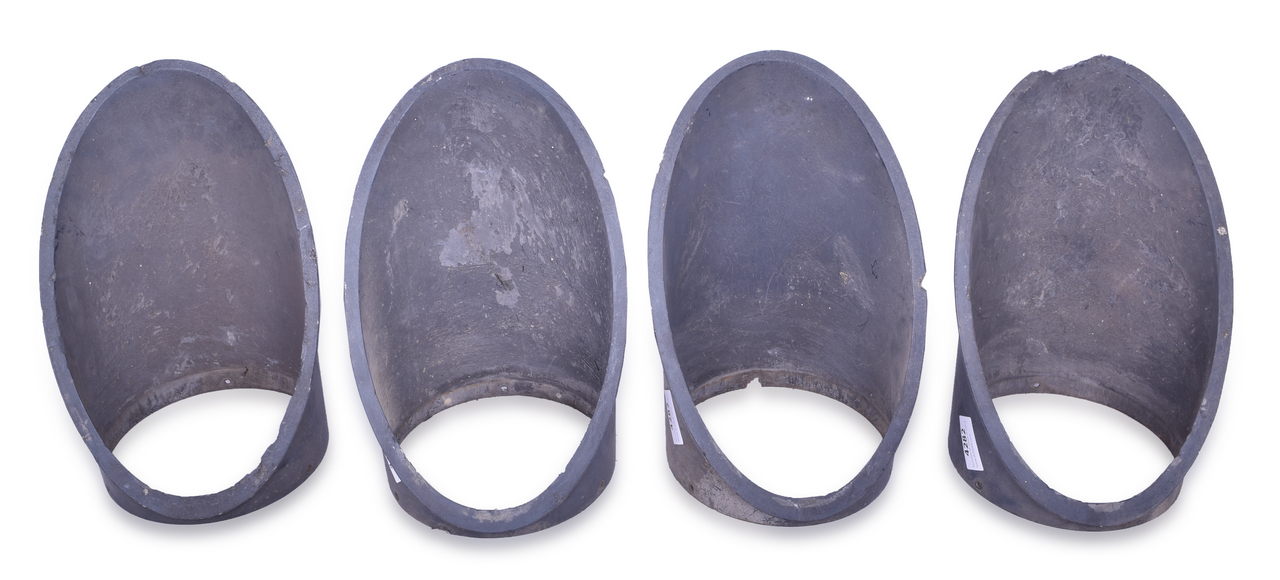 4282 - Four Plastic Long Railroad Signal Hoods thumbnail