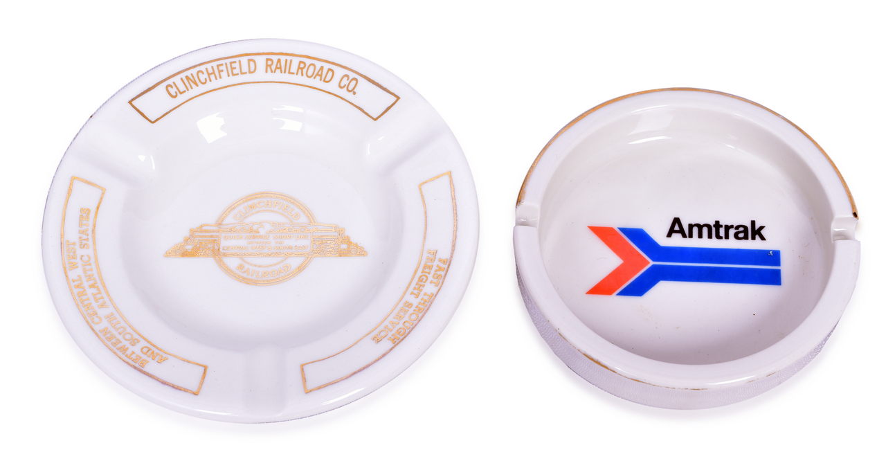4309 - Clinchfield Railroad Co. and Amtrack China Ash Trays thumbnail