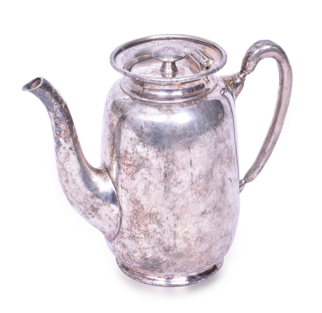 4329 - Canadian Pacific Railroad Silver Coffee Pot 5 1/2