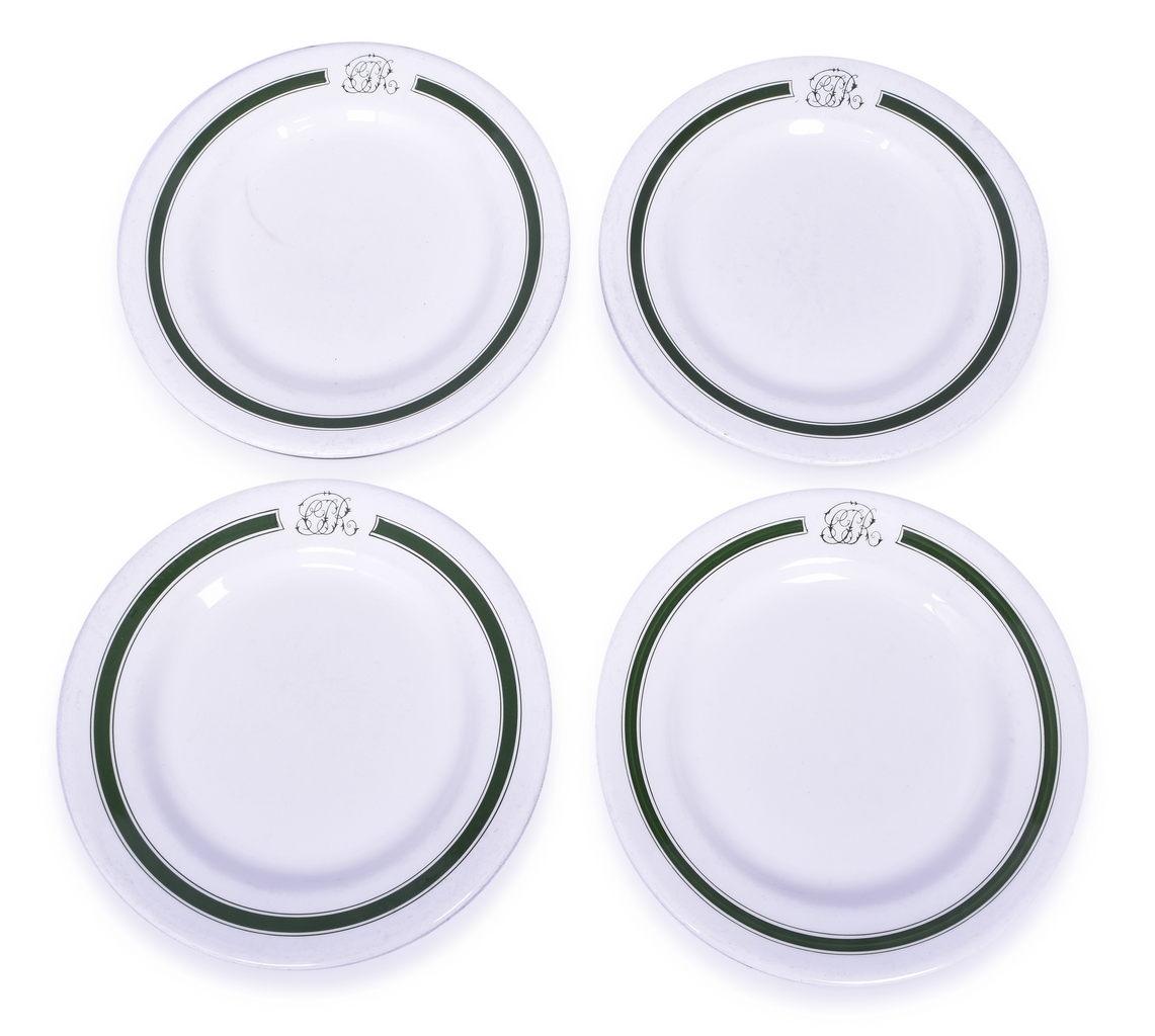 4331 - Set of 4 Canadian Pacific Railway Green Band Plates 10