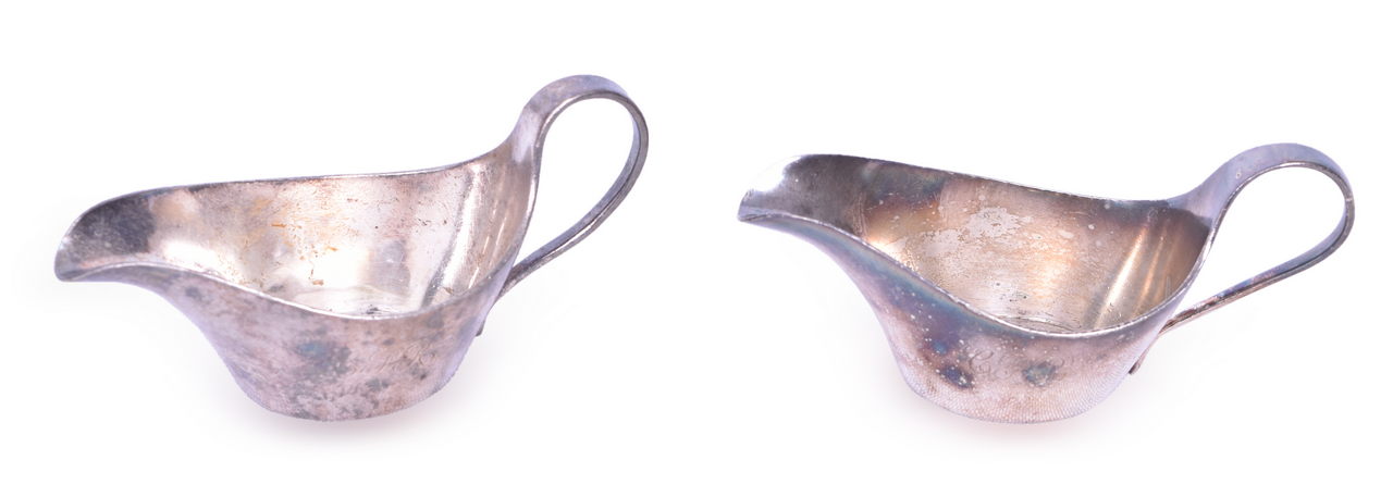 4357 - 2 Canadian Pacific Railroad Silver Plated Sauce Boats thumbnail