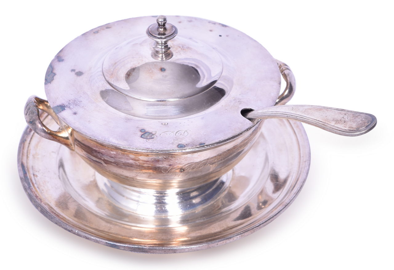 4361 - Canadian Pacific Railroad Silver Soup Tureen With Ladle thumbnail