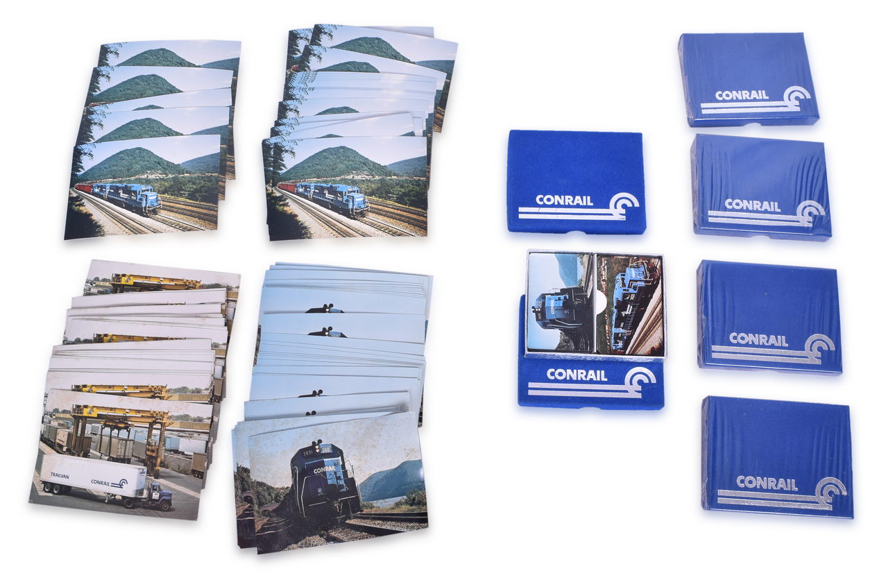 4390 - Sealed Conrail Playing Cards and Post Cards thumbnail