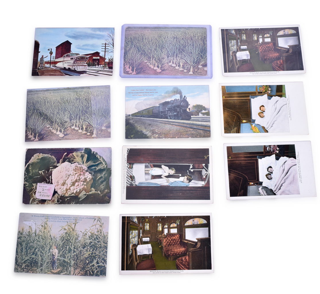 4396 - 11 Chicago, Rock Island & Pacific Postcards- Golden State Limited, Pullman Accommodations, etc. thumbnail