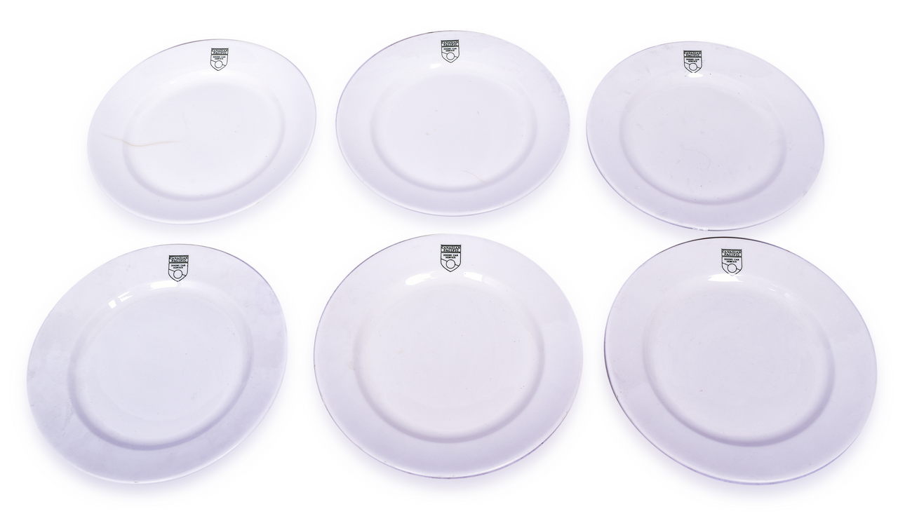 4437 - Set of 6 Canadian Pacific Railway Crest Pattern Luncheon Plates 9