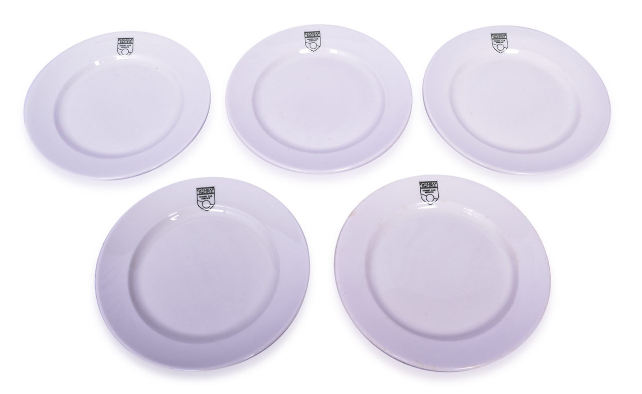 4441 - Set of 5 Canadian Pacific Railway Crest Pattern Bread and Butter Plates 8