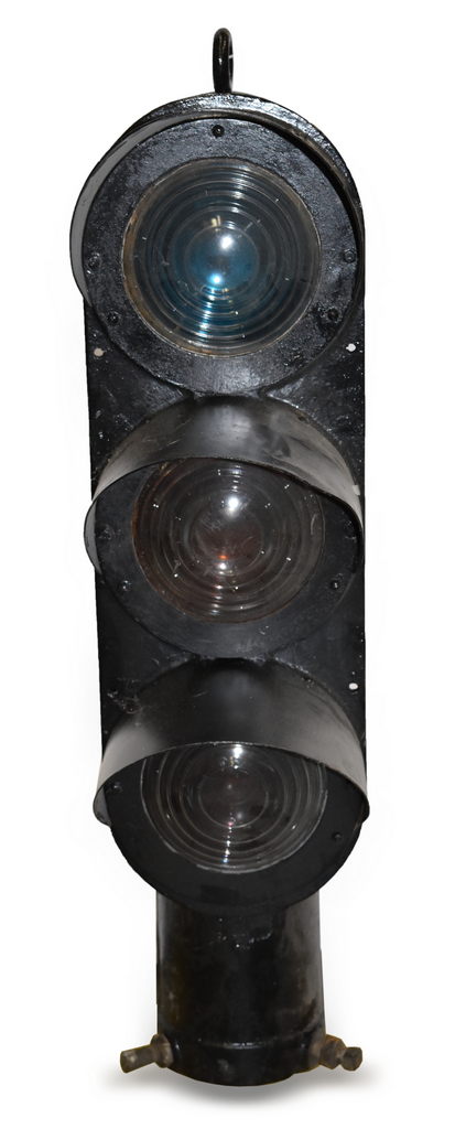 4442 - Union Switch & Signal Restored 3 Light Vertical Railroad Signal thumbnail