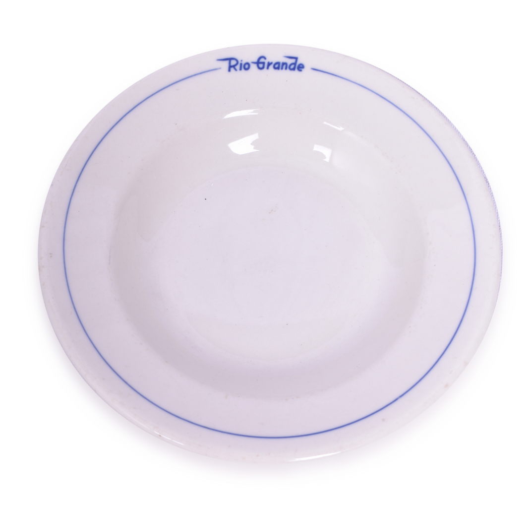 4449 - Denver & Rio Grande Western Railroad Prospector Rimmed Bowl 6 3/4