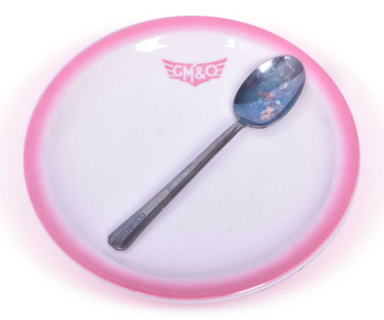 4451 - Gulf, Mobile, & Ohio Railroad Rose Pattern Bread and Butter Plate 7 1/4