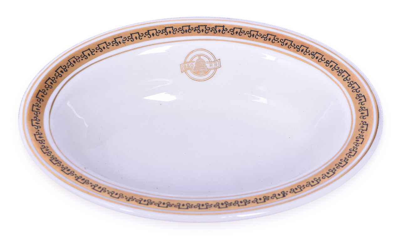 4457 - Baltimore & Ohio Railroad Capitol Oval Bakers Dish 6 1/2