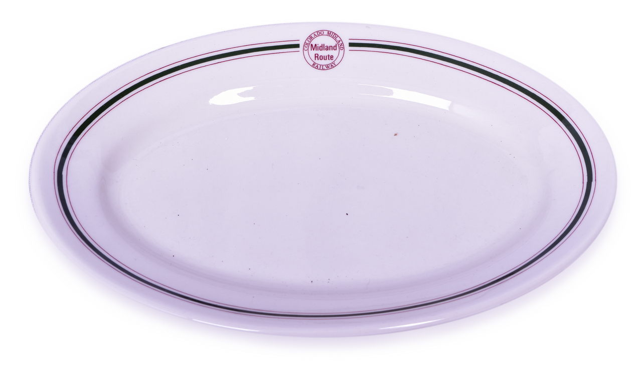 4463 - Colorado Midland Railway Cascade Oval Platter 11 1/2