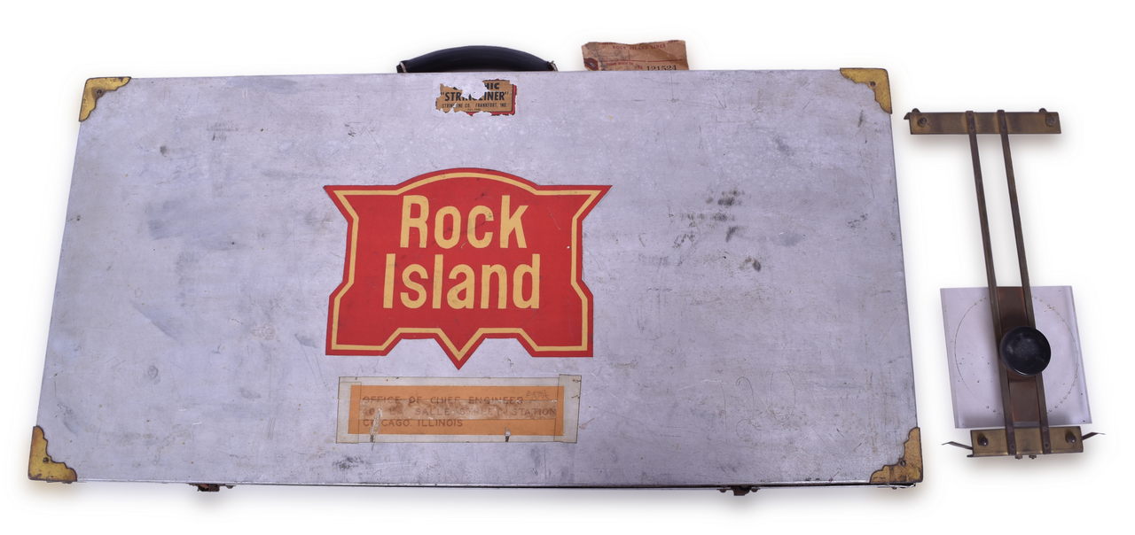 4496 - Chicago, Rock Island & Pacific Aluminum Engineering Stringliner Case w/ Scroll thumbnail