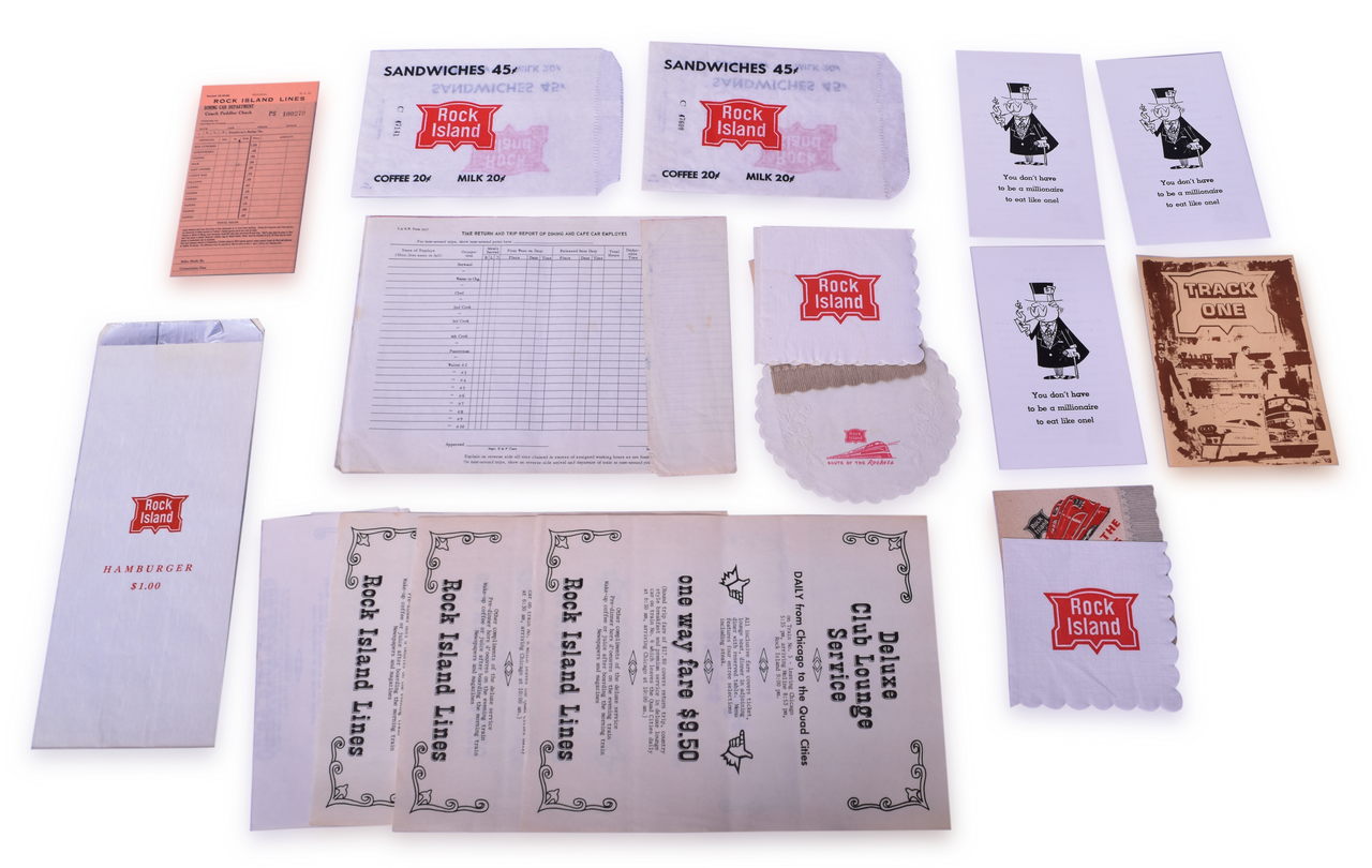 4502 - Rock Island Railroad Dining Car Paper Group thumbnail