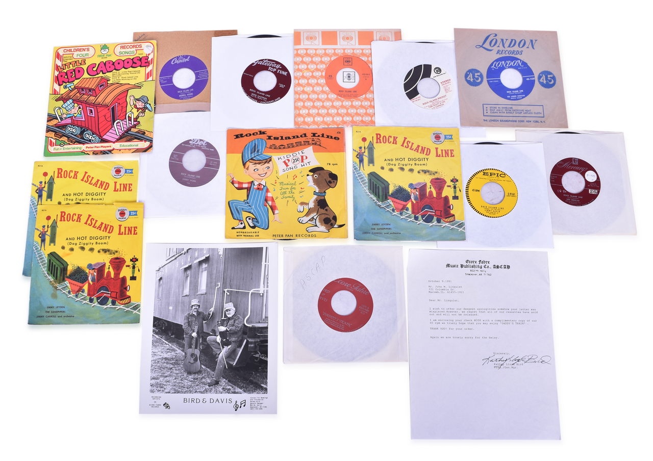 4519 - Group of 21 Rock Island Railroad Records and Promotional Photo thumbnail