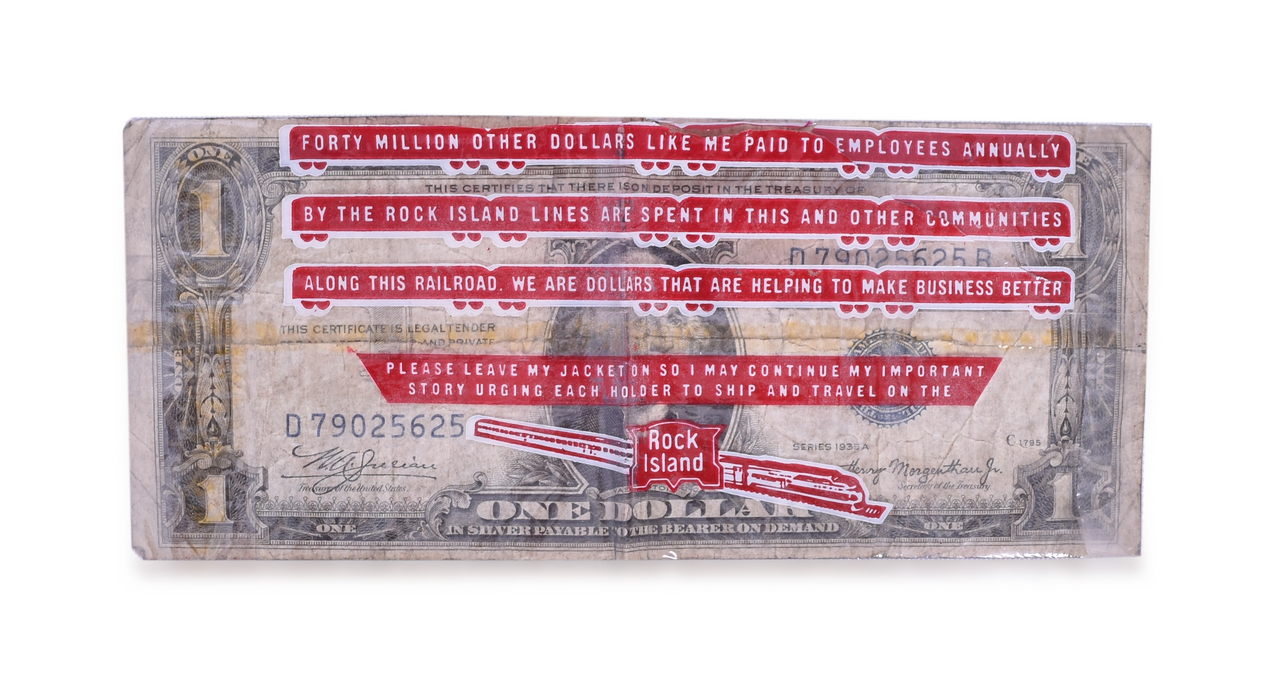 4523 - Rock Island Railroad One Dollar Bill Story Advertisement - 1935 thumbnail