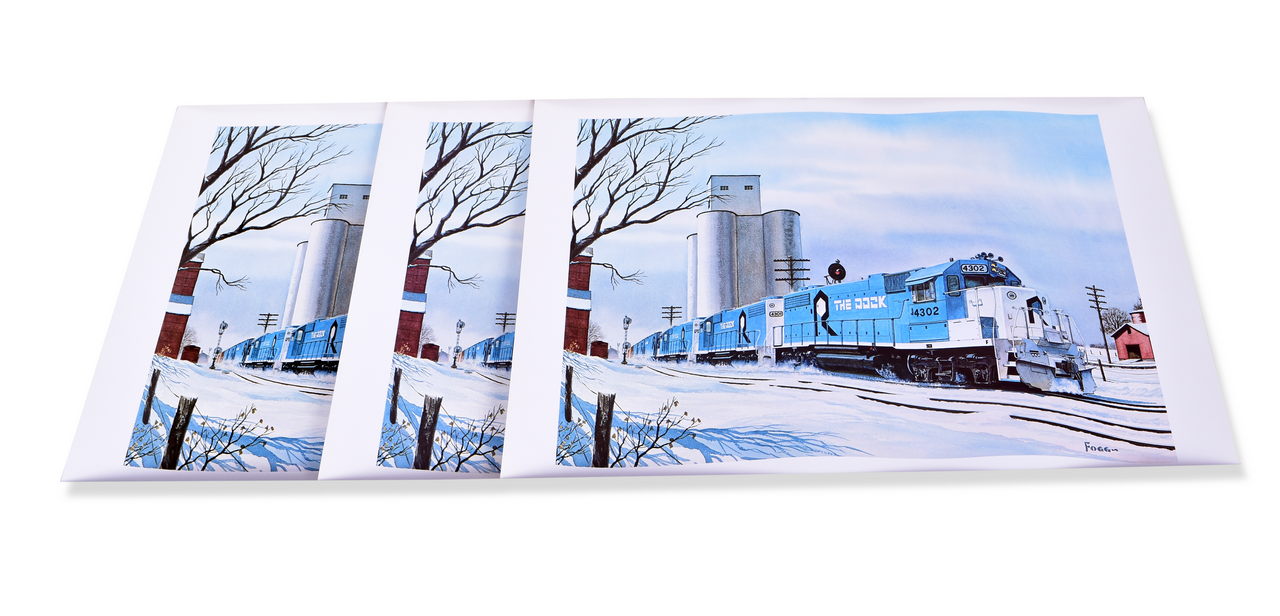 4541 - Set of 5 Rock Island Railroad Art Prints - The Rock by Howard Fogg and Pearl Train Reproduction thumbnail
