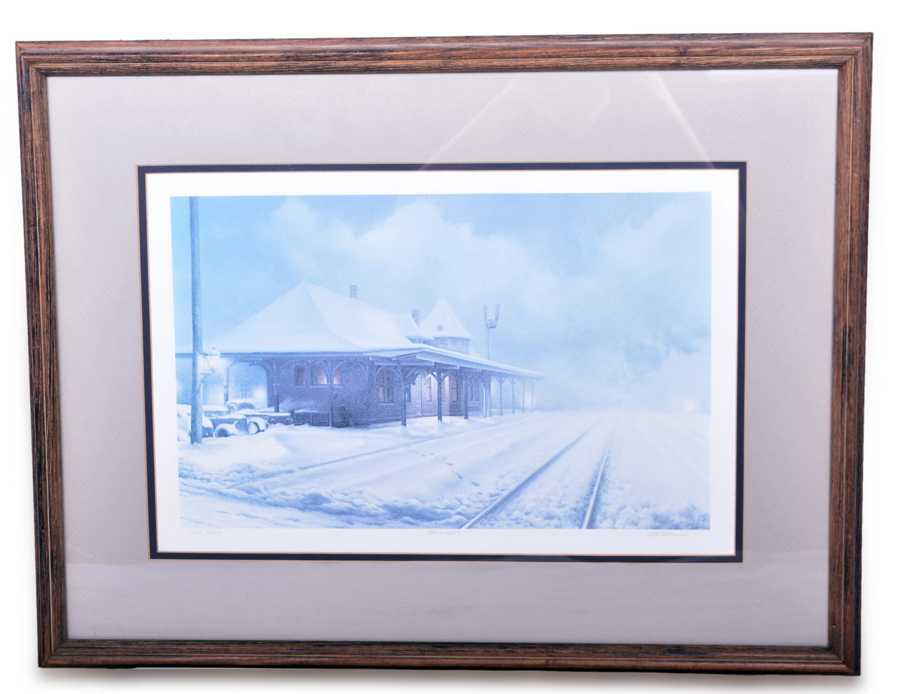 4542 - Three Framed Railroad Prints - Grand Trunk, Denver and Rio Grande Western, Manassas, Virginia Depot thumbnail