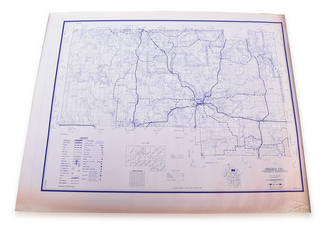 4549 - Large Group of State Transportation Maps - Michigan and Wisconsin thumbnail