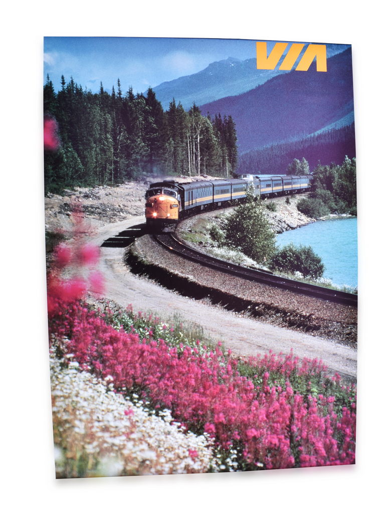 4551 - Group of 6 Railroad Posters and Calendar - French National Railroad, VIA Rail Canada, New York Central Railway, and Amtrak thumbnail