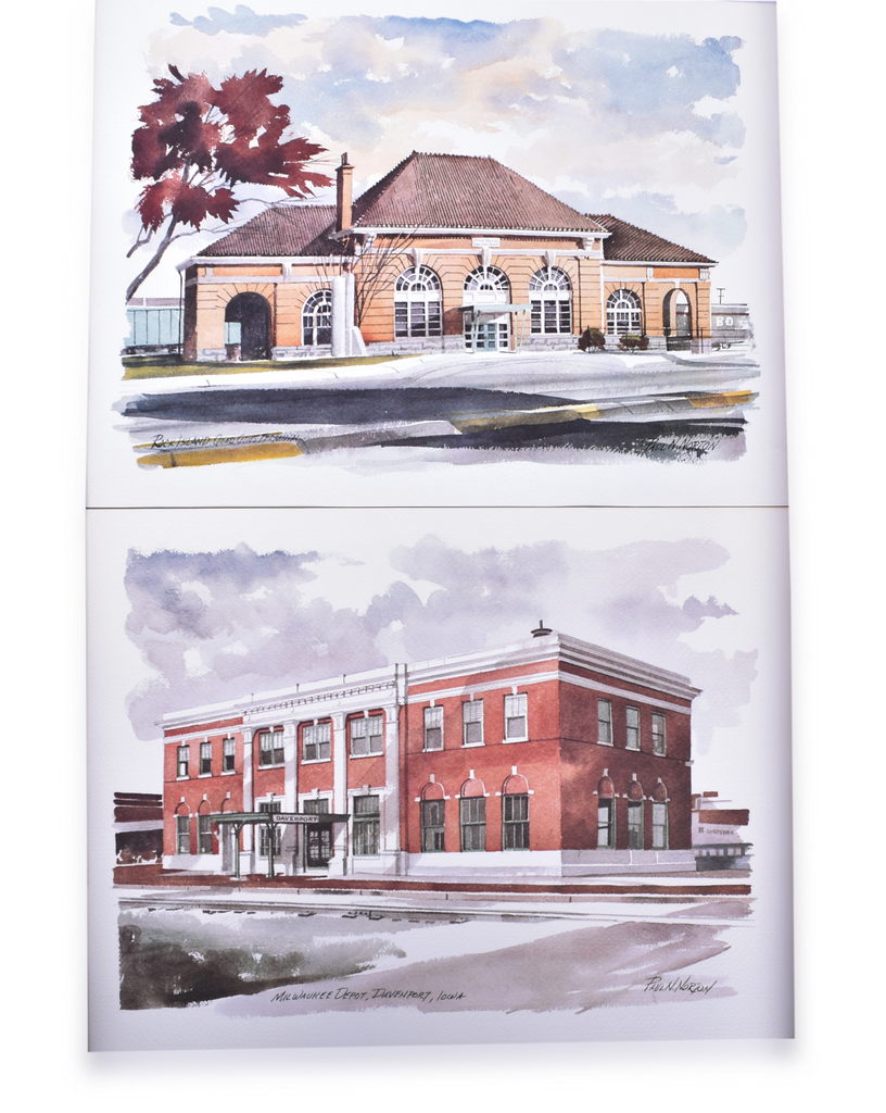 4555 - Group of 20 Rock Island Railroad Art Prints by Paul N. Norton thumbnail