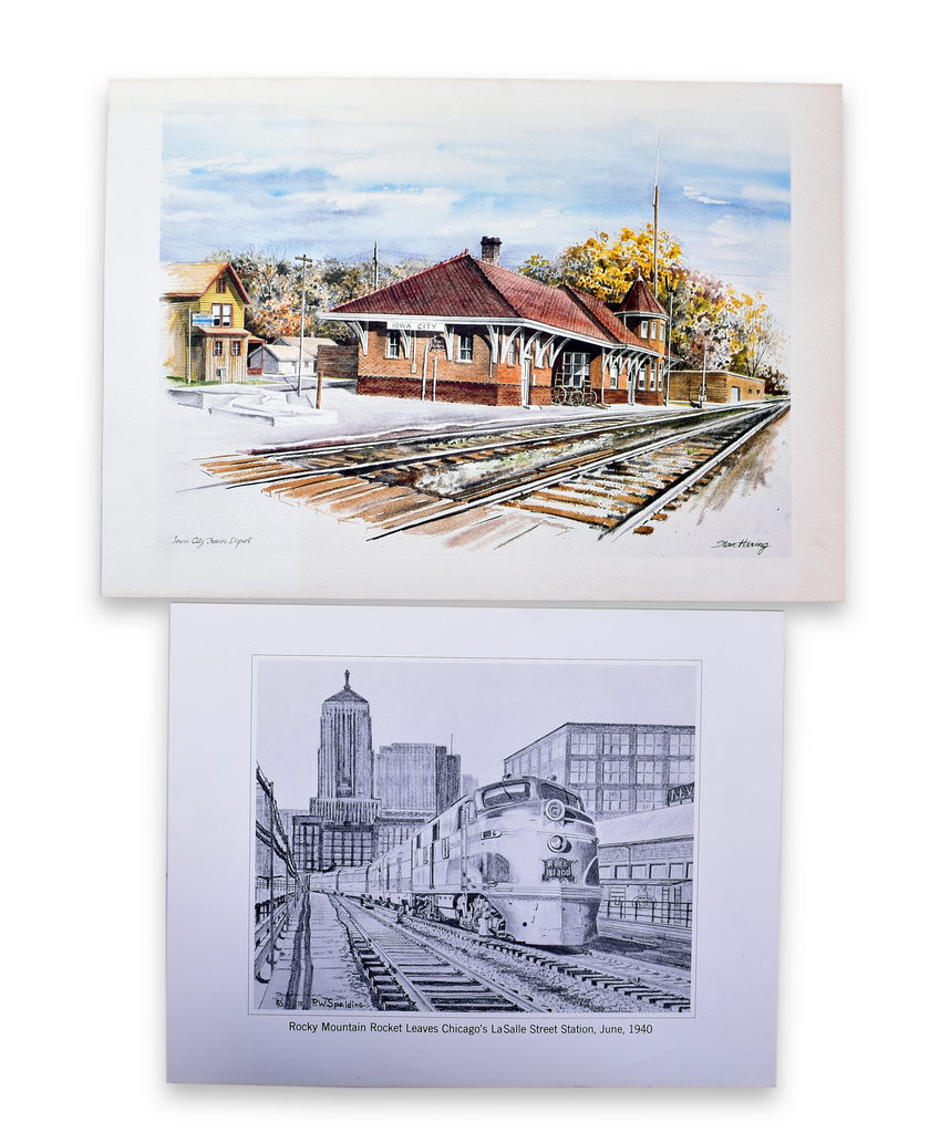 4557 - Group of 8 Rock Island Railroad Art Prints - Fogg, Costello, Haring, McDermott, Spalding thumbnail