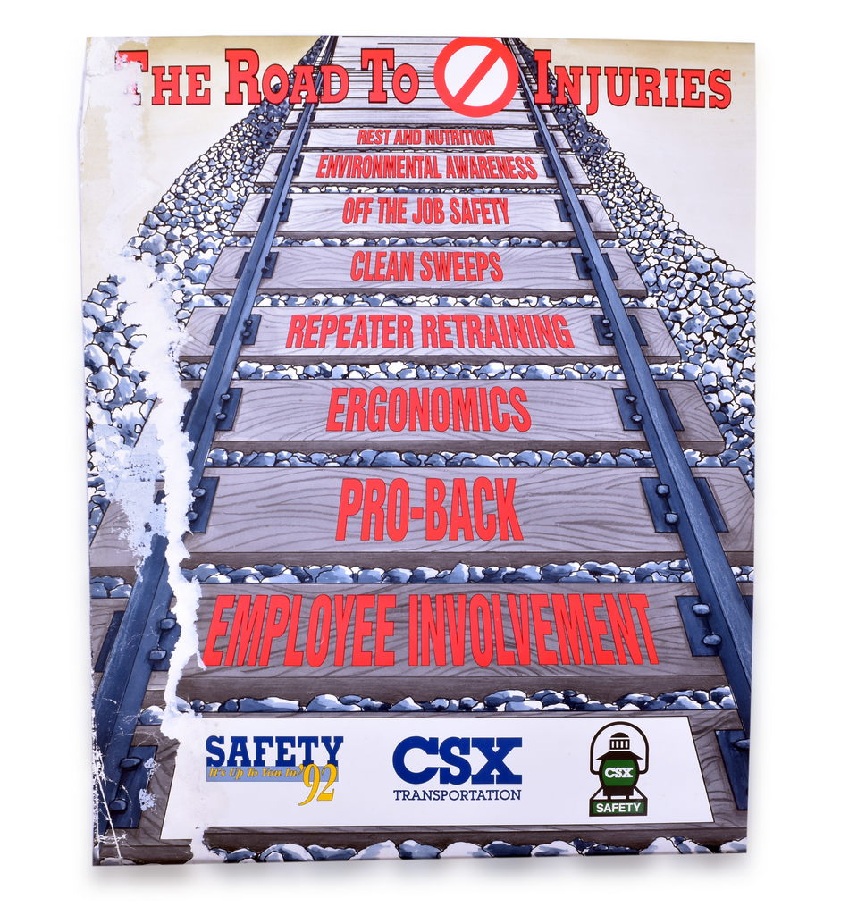 4558 - Group of CSX Railroad Memorabilia - Lantern, Paper, Posters, Mugs, Pins, etc. thumbnail