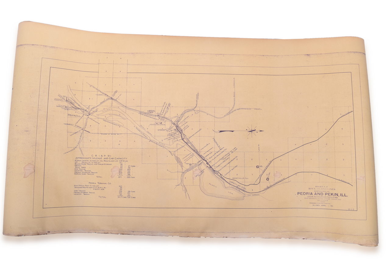 4574 - Large Group of Railroad Paper - Rock Island, Illinois Central, Burlington, Burlington Northern, etc. thumbnail