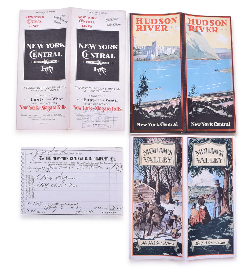 4580 - New York Central and Hudson River Railroad / New York Central 1900 Timetable, Hudson and Mohawk Brochures thumbnail