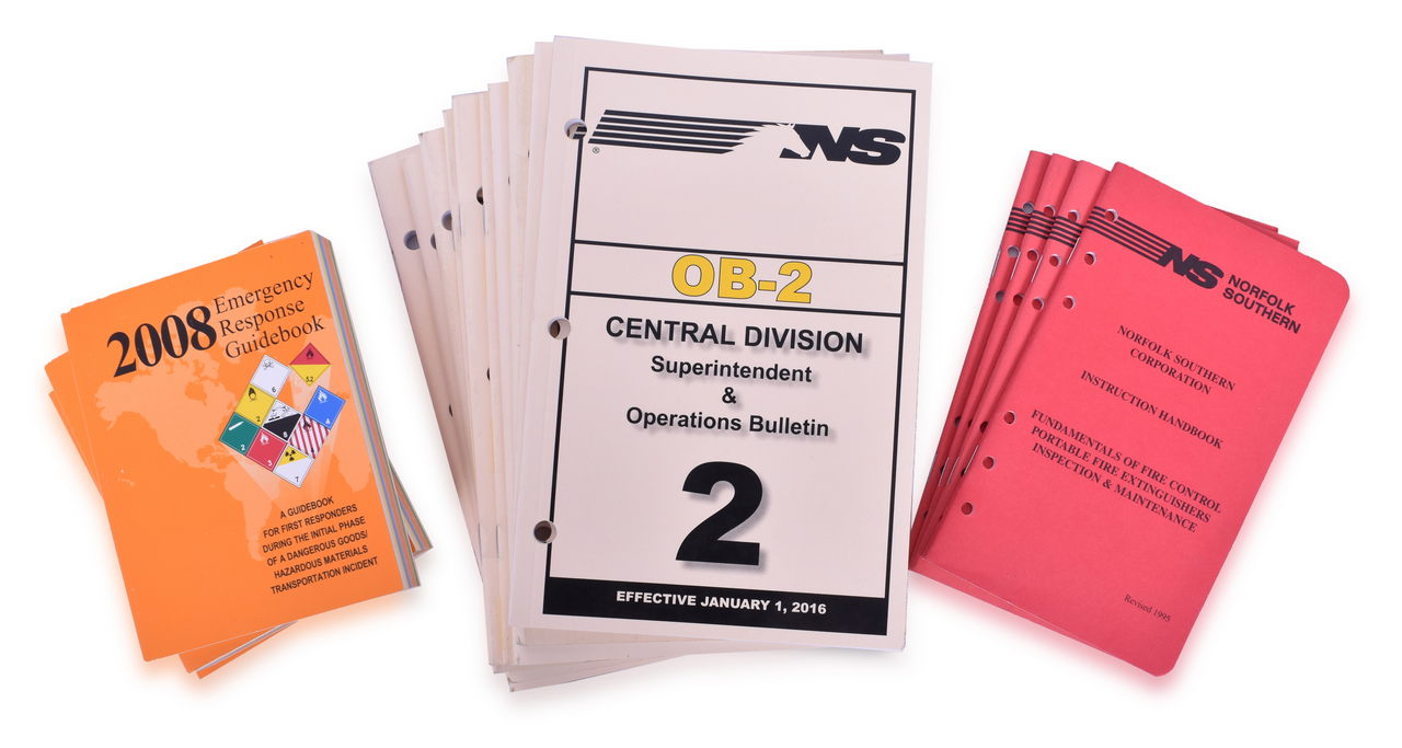4591 - Group of 47 Norfolk Southern Railroad Operating Rule Books, Guides, and Bulletins - 1995 to 2018 thumbnail