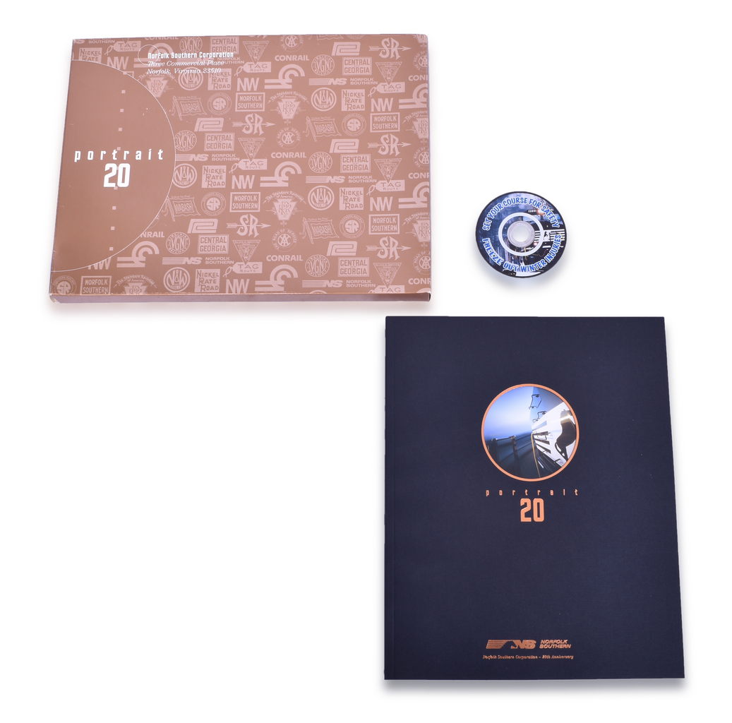 4595 - Large Group of Norfolk Southern Railway Employment Papers - Annual Reports, Benefits Brochures, Directory, Safety Brochures, Training Guides thumbnail