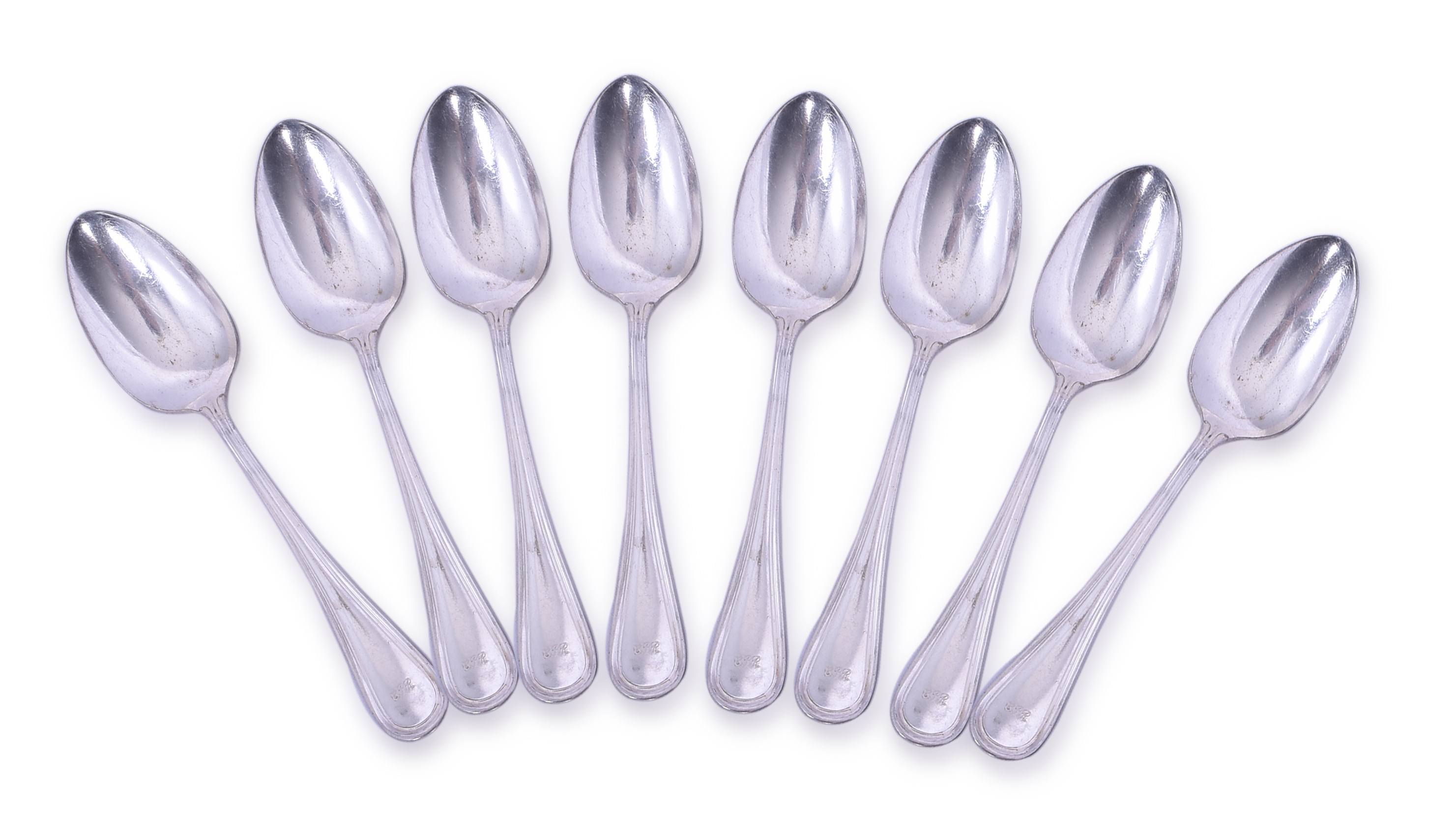 4381 - Set of 8 Canadian Pacific Railroad Dessert Spoons 7