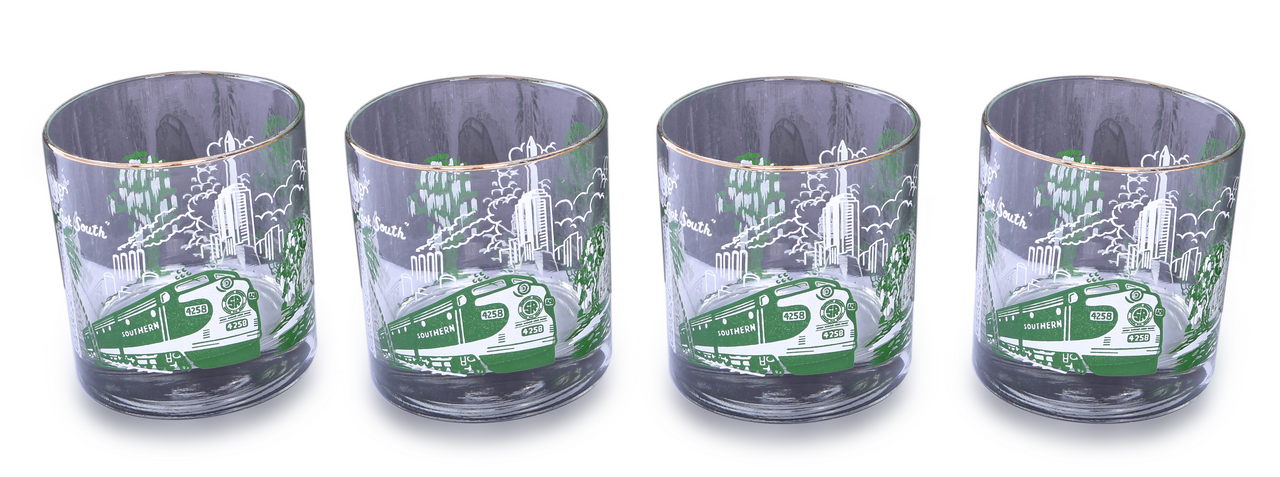 5005 - Set of 4 Southern Railway Galaxy Rocks Drinking Glasses thumbnail