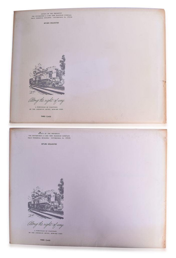 5014 - Framed Pittsburgh & Lake Erie Railroad Howard Fogg Prints & Sealed Print Packets thumbnail