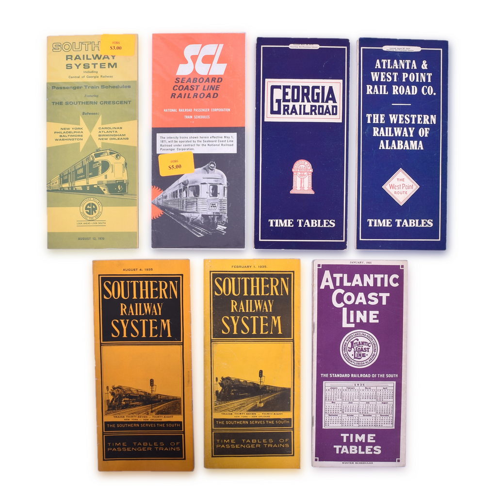 5017 - Group of Six Public Timetables Southern Railroads - 1934, 1935, 1970, 1971 thumbnail