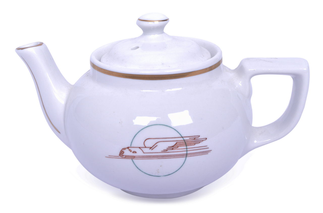 5023 - Union Pacific Railroad Winged Streamliner China Teapot thumbnail