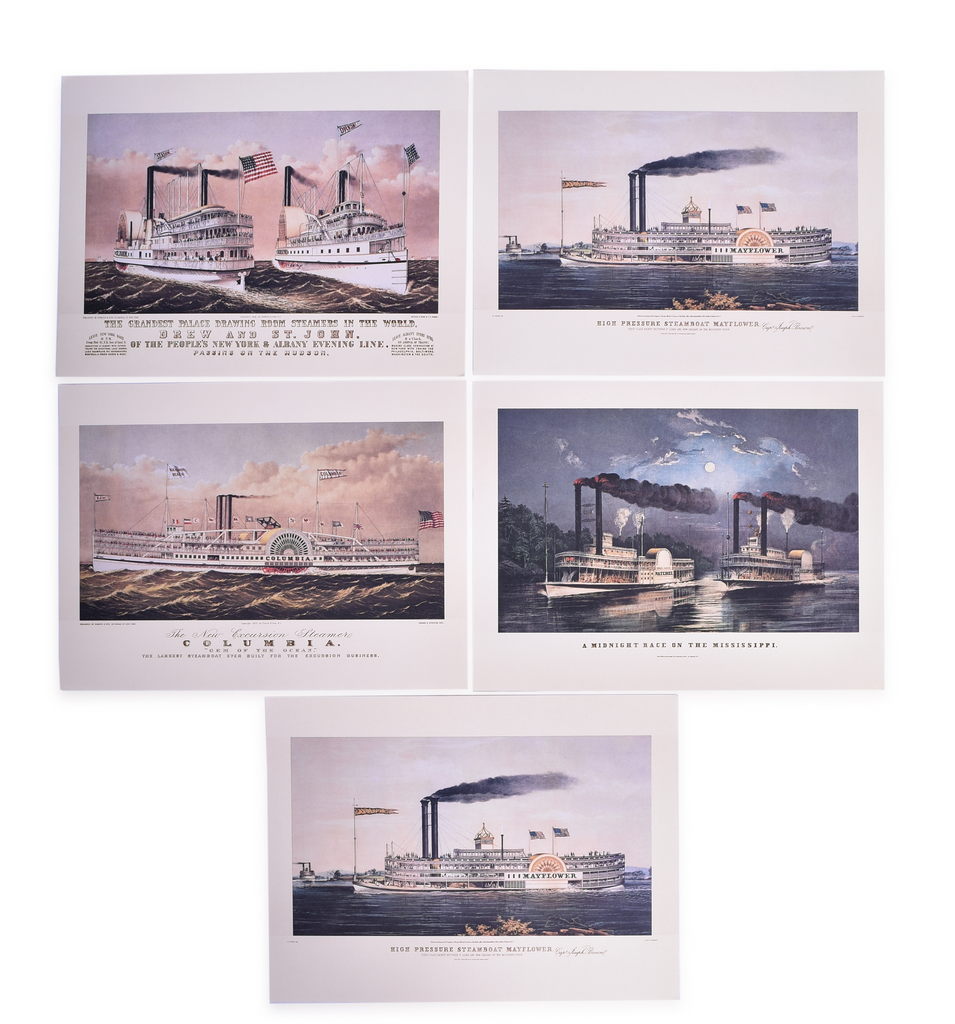 5026 - Eighteen Railroad, Nautical, and Aviation Prints thumbnail