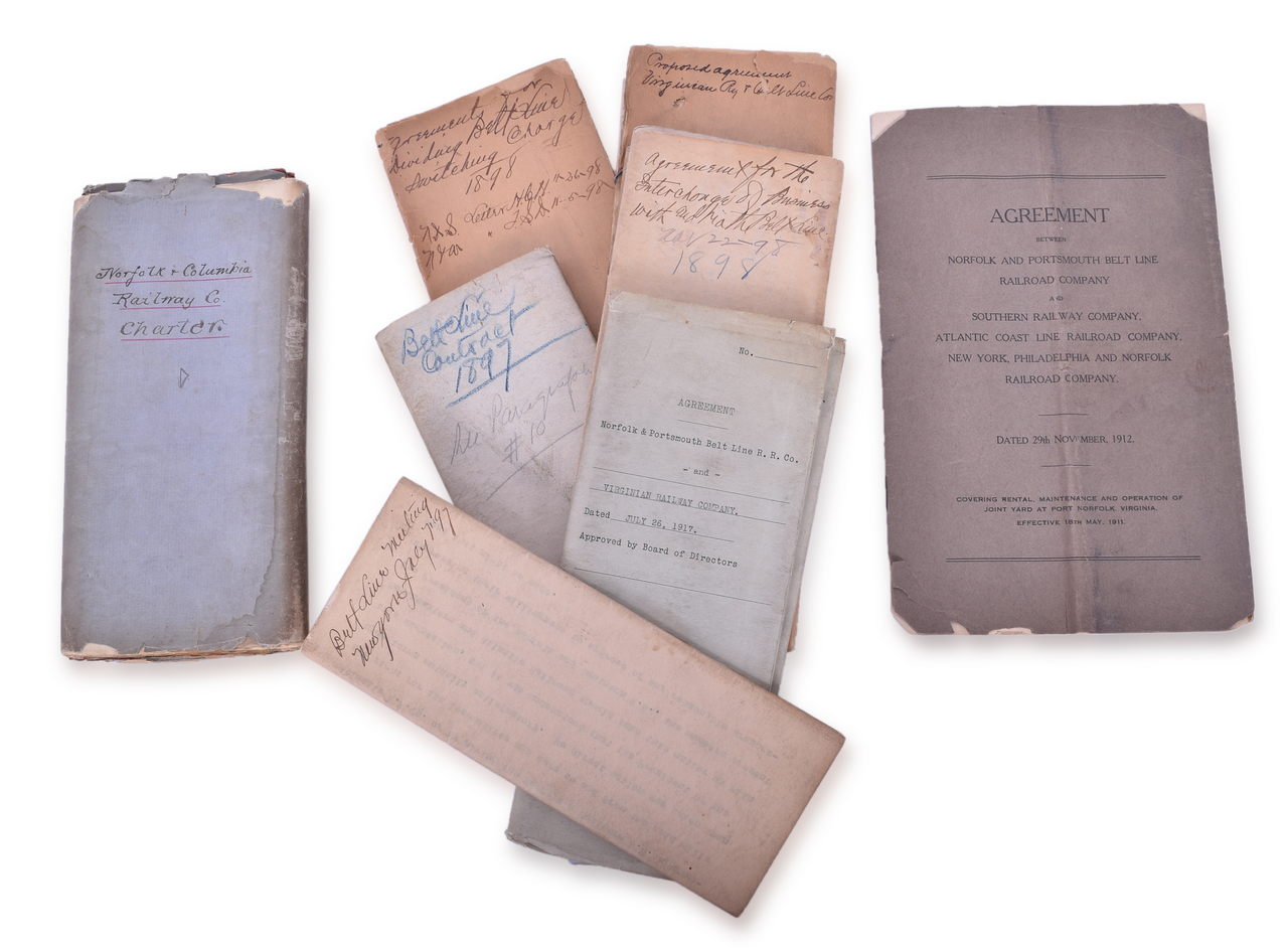 5032 - Norfolk & Portsmouth Belt Line Railroad Contracts - Late 1800's, Early 1900's - Virginian and Southern Railway, etc. - Virginia Power & Electric Fare Token thumbnail