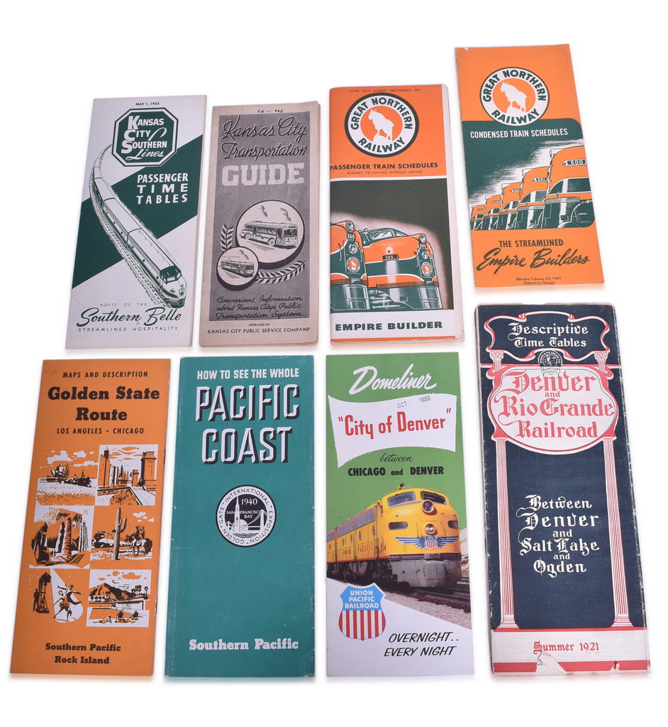 5049 - Group of 21 Pacific Railroad Paper Items - Maps, Public Timetables, Employee Timetables - Pacific Coast, Southern Pacific, Northern Pacific thumbnail